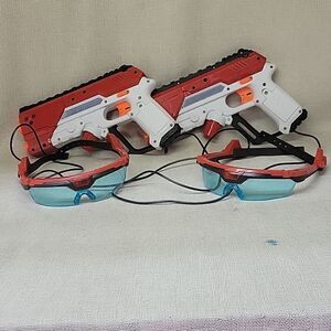 X-Shot Laser Tag Toy Guns with Glasses, Battery Powered.